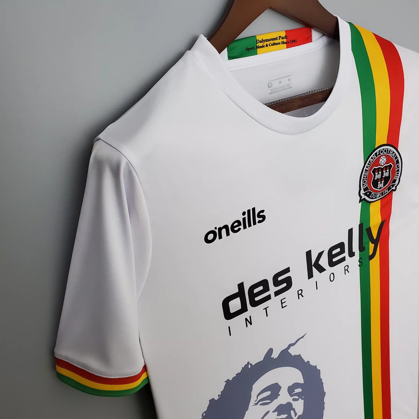 AFC AN Bob Marley Ireland Bohemian F.C. Special Commemorative Tshirt Jersey Trikot Maillot Camiseta Voetbaltrui