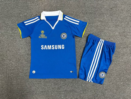 Chelsea Champions League Kids Children Set Retro Football Jersey Kinder Trikot