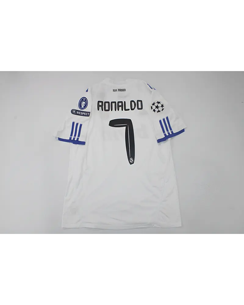 Cristiano Ronaldo 2010-11 Real Madrid White Retro Jersey