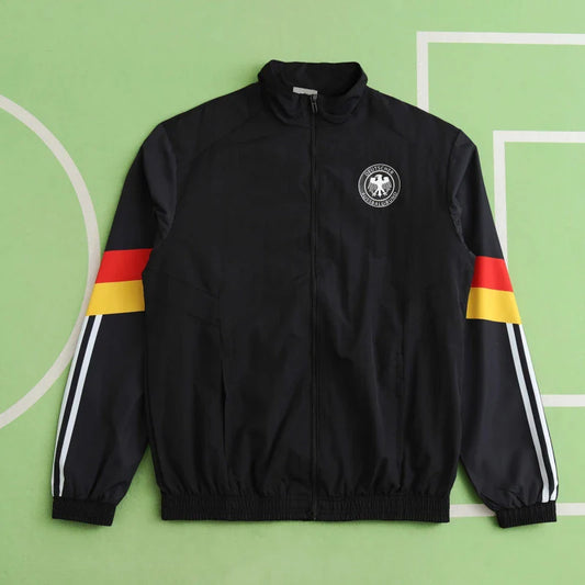 Deutschland  schwarzer Trainingsanzug langarmiger Regenmantel germany custom coat Germany Tracksıit