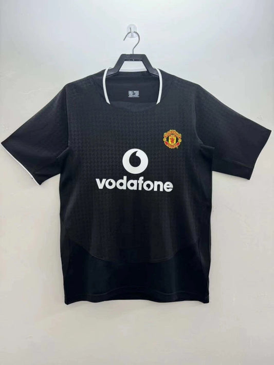 Manchester United 2003-2004 Black Retro Football Jersey