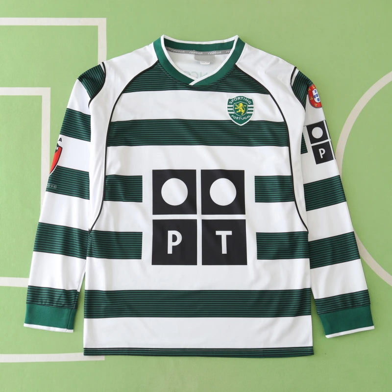 Sporting Lisbon 2001 2003 Season Long Sleeve Football Jersey