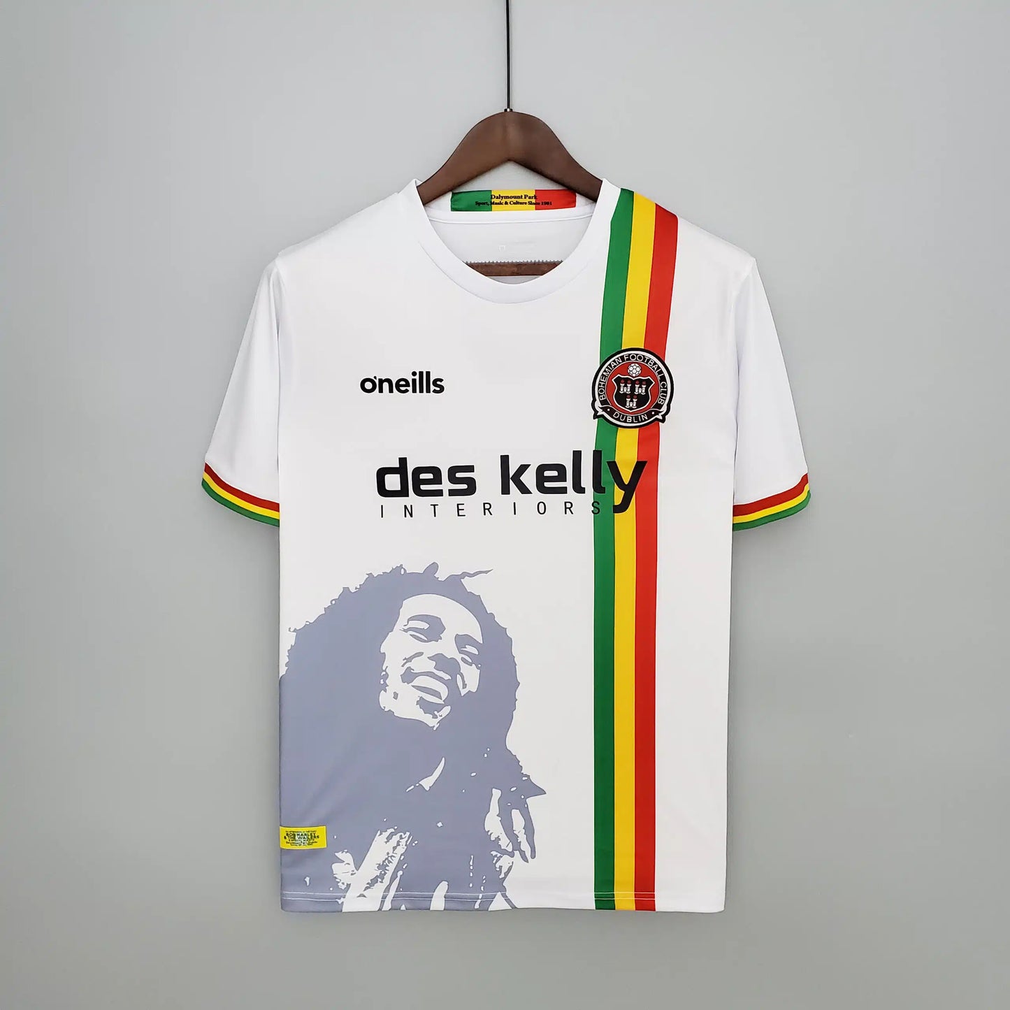 AFC AN Bob Marley Ireland Bohemian F.C. Special Commemorative Tshirt Jersey Trikot Maillot Camiseta Voetbaltrui