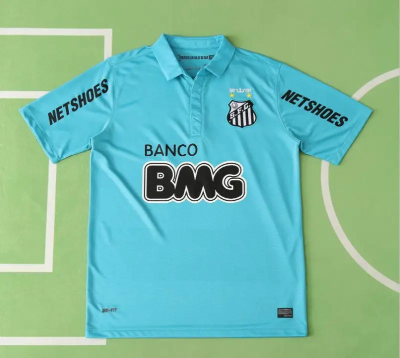 Neymar JR Santos FC Retro Blue Jersey