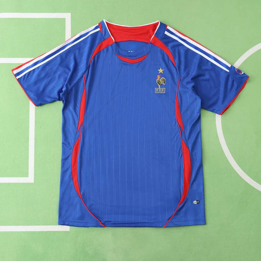 France 2006 World Cup Home Football Jersey Tshirts Trikot Maillot Trui