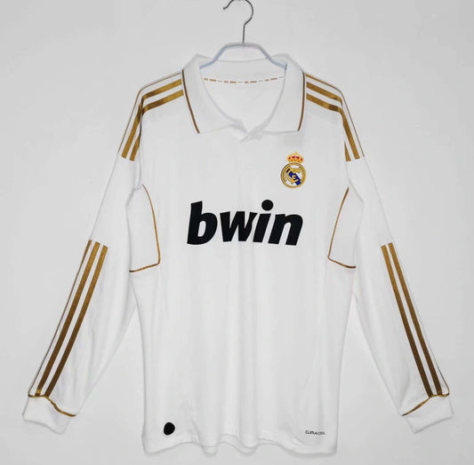 Real Madrid 2011/12 Home Jersey - Long Sleeves Retro Player Edition