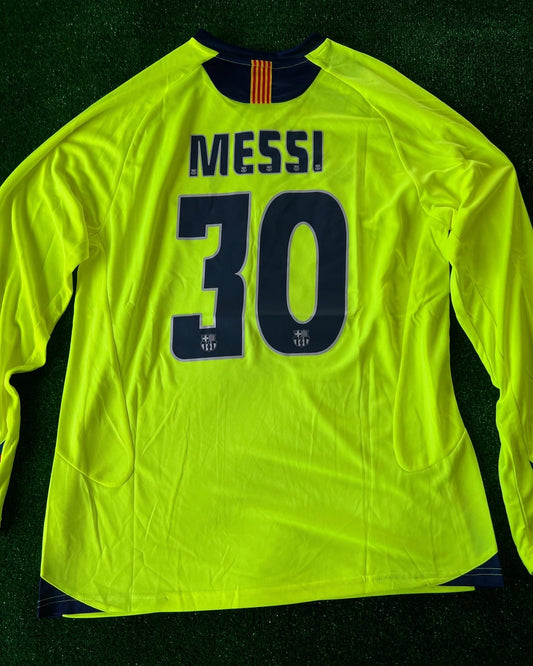 Lionel Messi Barcelona 05-06 Season Retro Long Sleeve Jersey