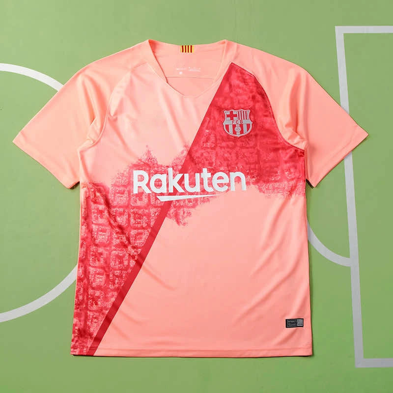 Barcelona 2018 19 Pink Home Retro Football Jersey