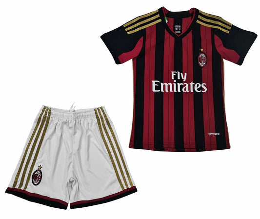 AC Milan 2013/14 Home Retro Kids Kit Kindertrikot Maillot Enfant Kindertrui (Ages 3-13)