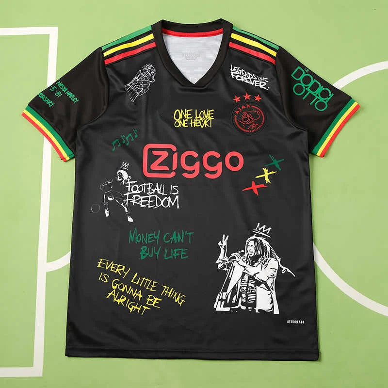 AFC Amsterdam Bob Marley Special Commemorative Tshirt Jersey Trikot Maillot Camiseta voetbaltrui