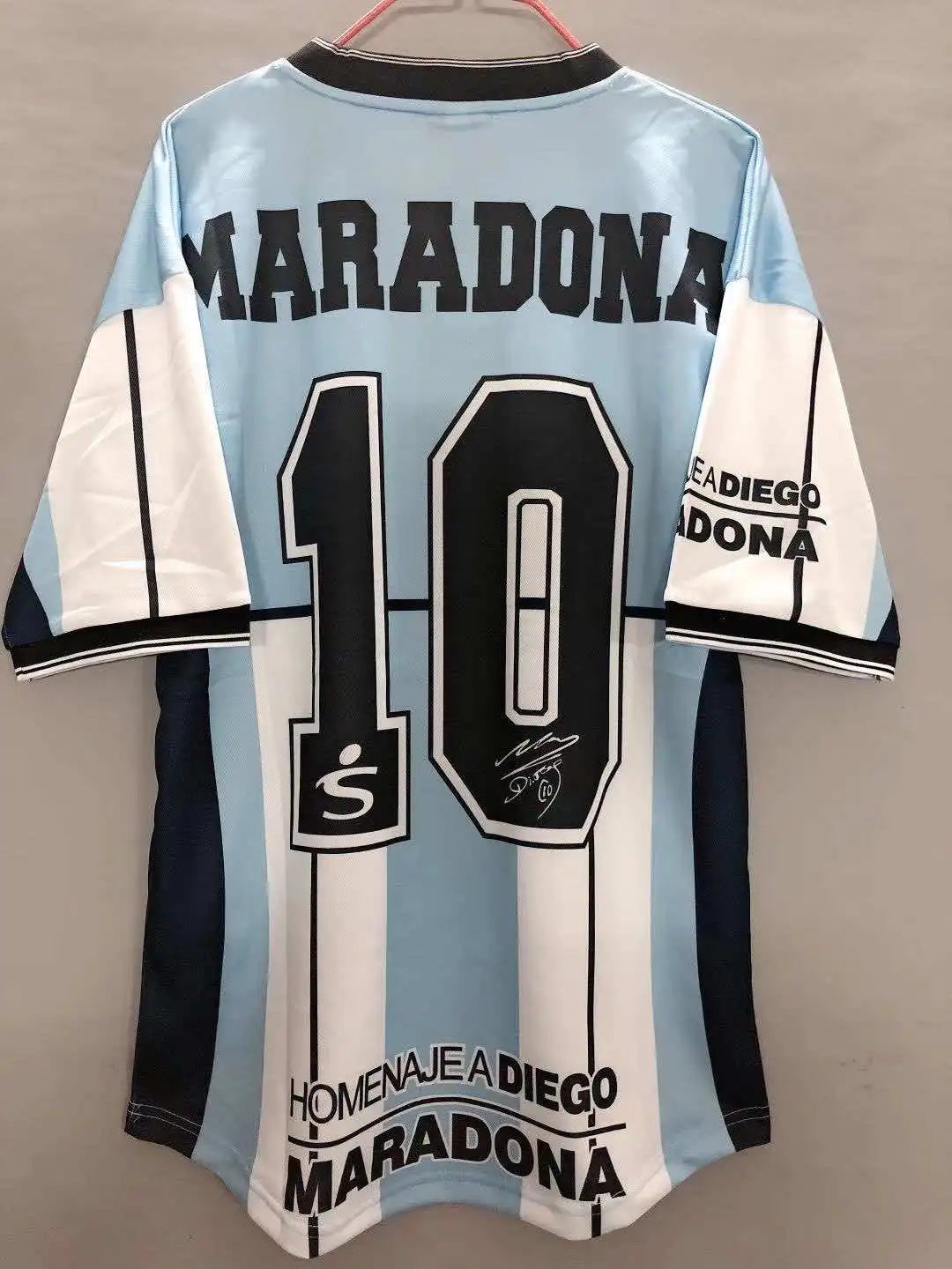 Argentina Diego Armando Maradona Special Commemorative Tshirt Jersey Trikot Maillot Camiseta Voetbaltrui