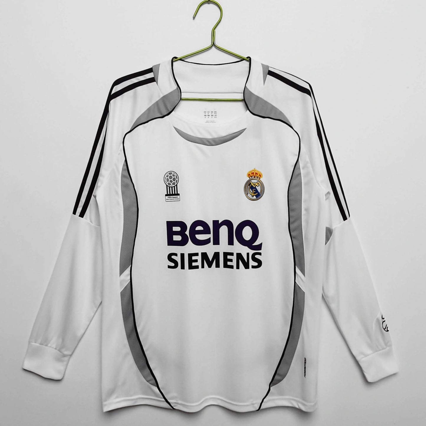 David Beckham Real Madrid 2006/07 Home Jersey - Retro Long Sleeve Edition