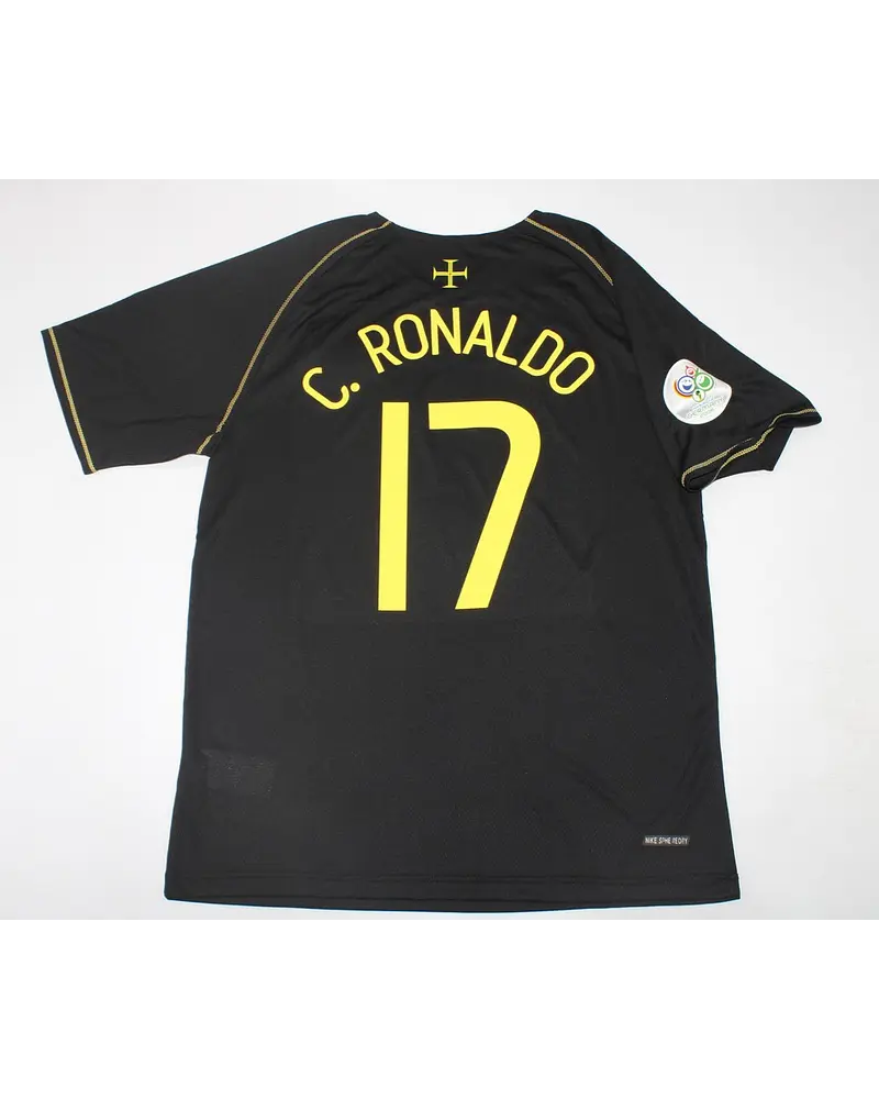 Cristiano Ronaldo #cr7 - Portugal 2006 World Cup Black Jersey Trikot