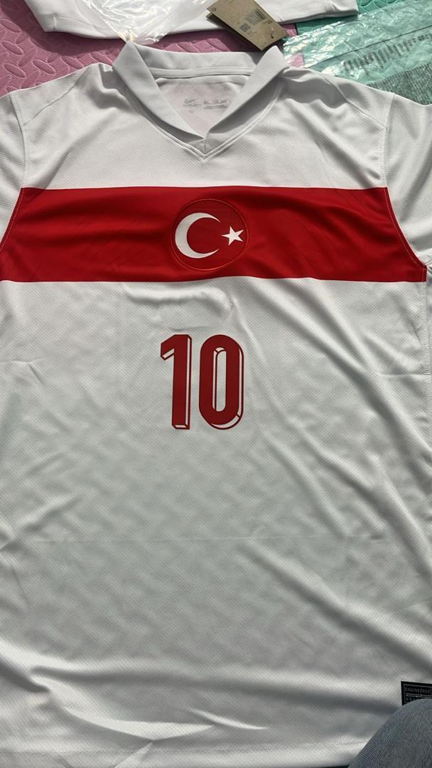 Turkey Turkiye Beyaz Euro 2024 Home White Jersey Trikot