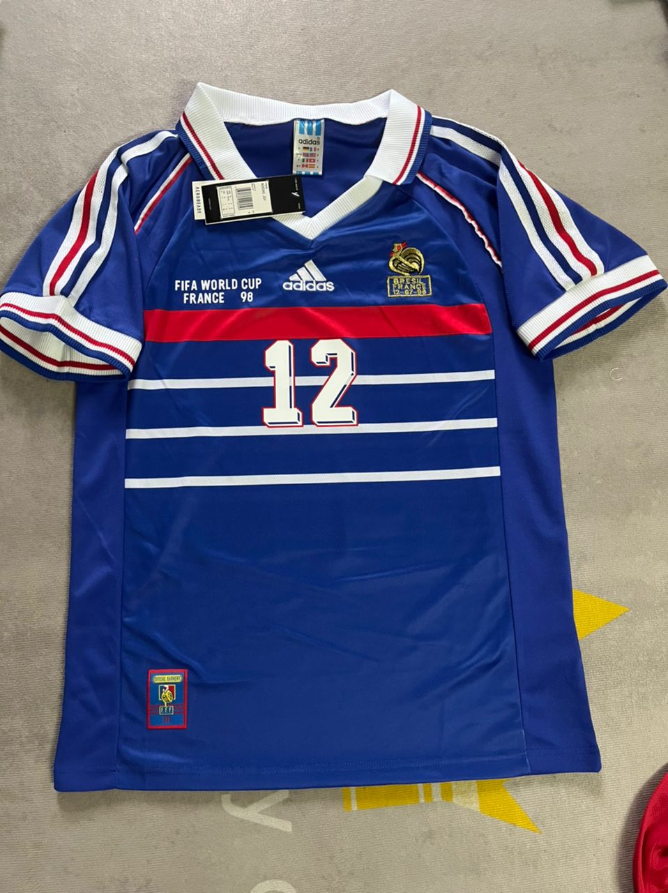 Thierry Henry France 1998 World Cup Retro Football Jersey