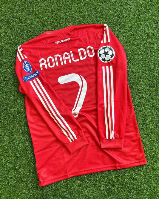 Cristiano Ronaldo Real Madrid Red Retro Jersey