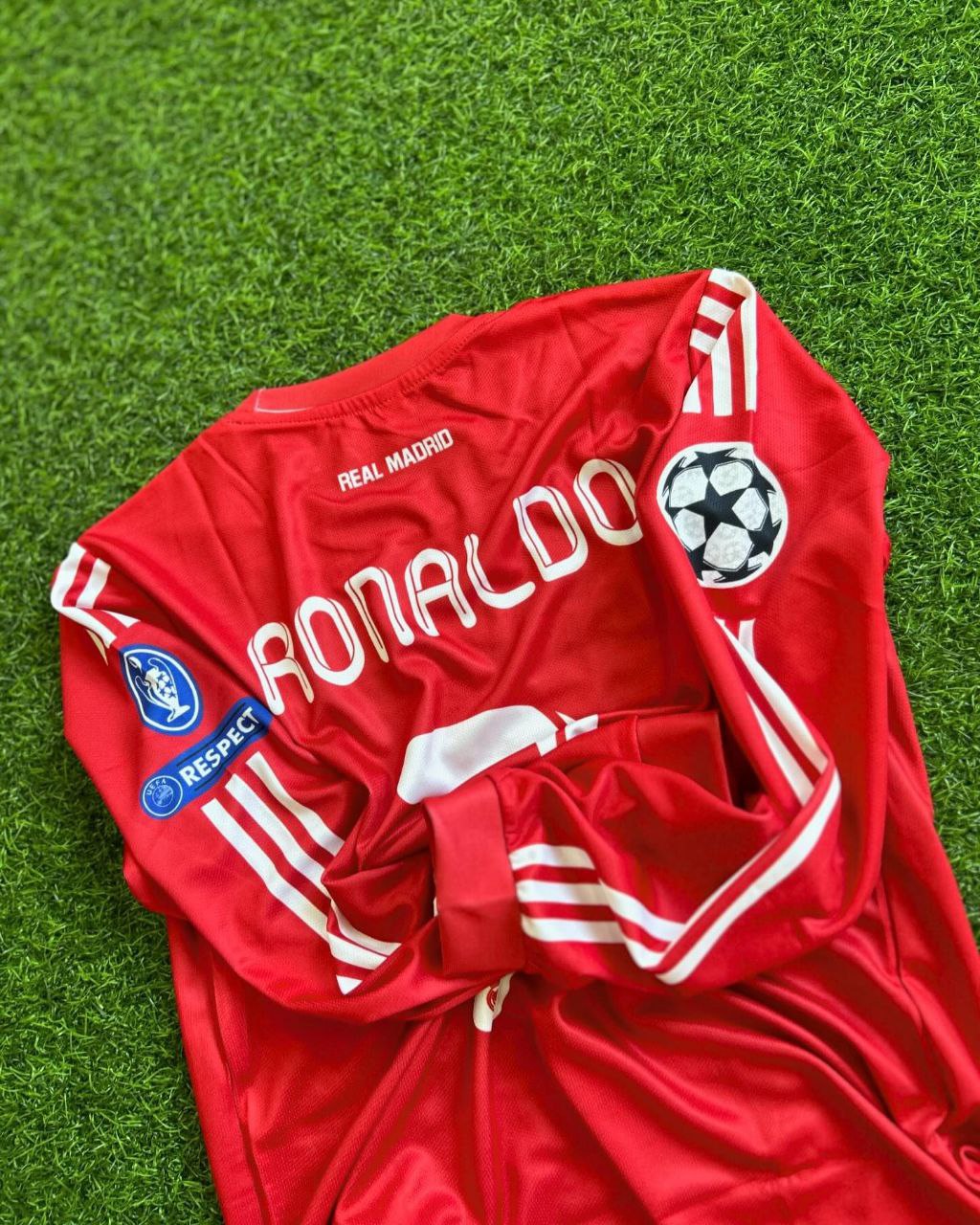 Cristiano Ronaldo Real Madrid Red Retro Jersey