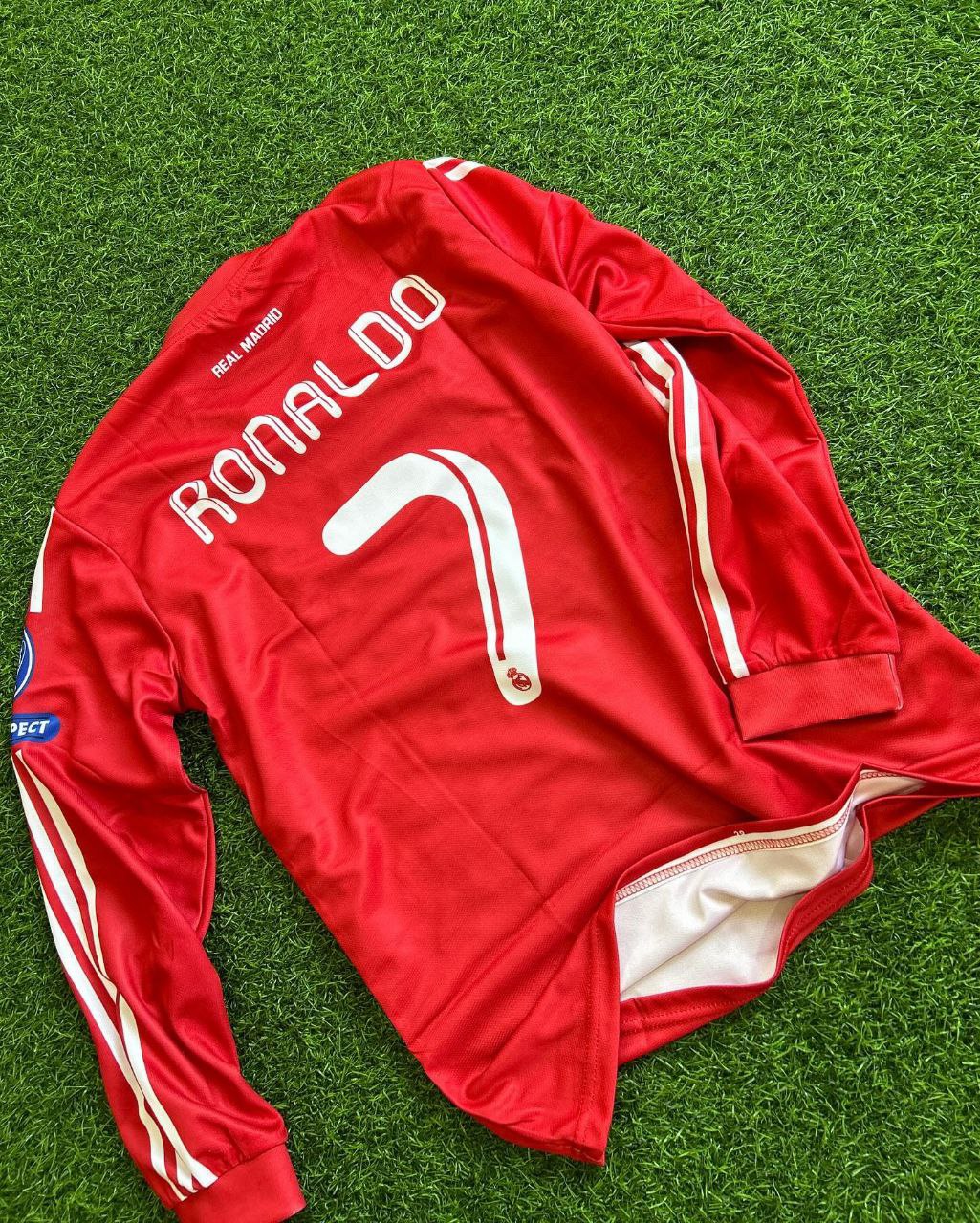 Cristiano Ronaldo Real Madrid Red Retro Jersey