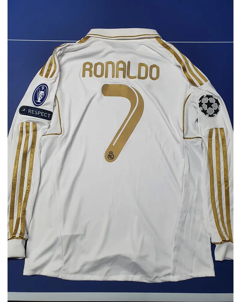 Cristiano Ronaldo #cr7 Real Madrid 2011/12 White Golden Jersey Trikot