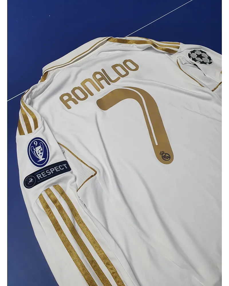 Cristiano Ronaldo #cr7 Real Madrid 2011/12 White Golden Jersey Trikot