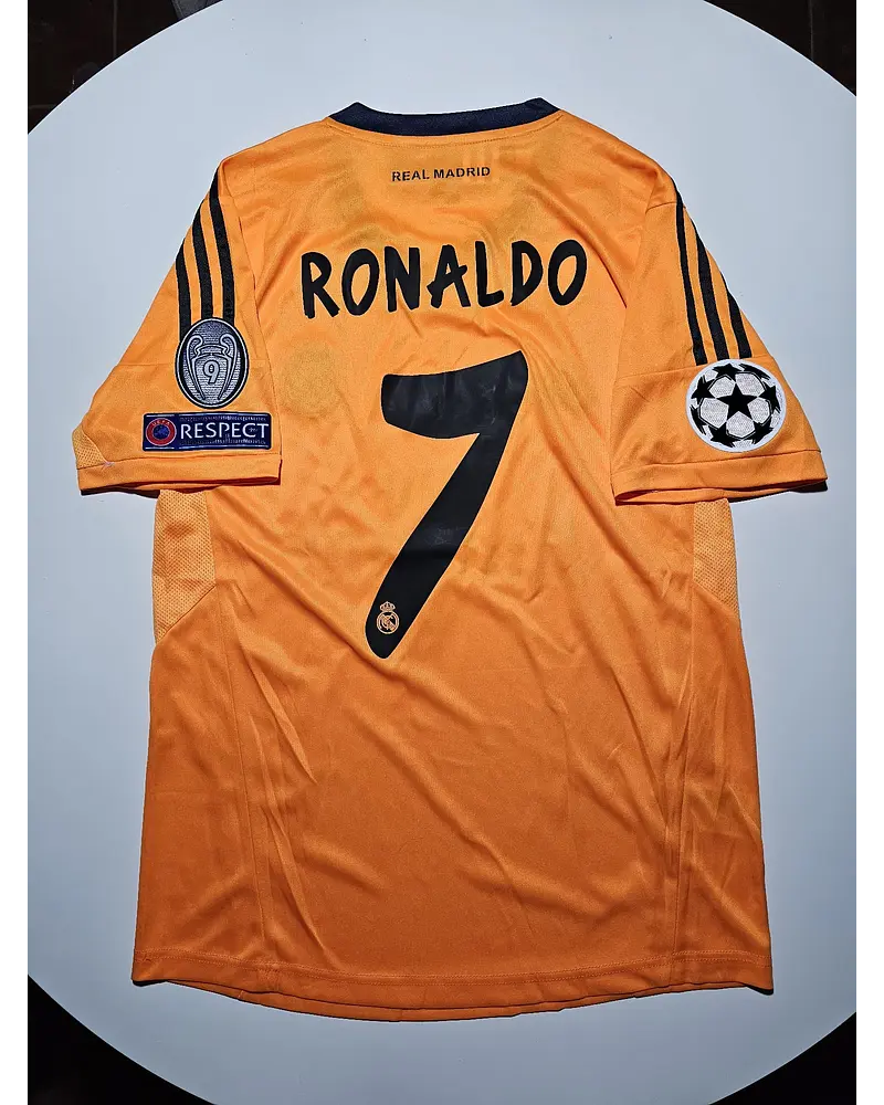 Cristiano Ronaldo #cr7 Real Madrid 2012/13 Away Orange Jersey Trikot