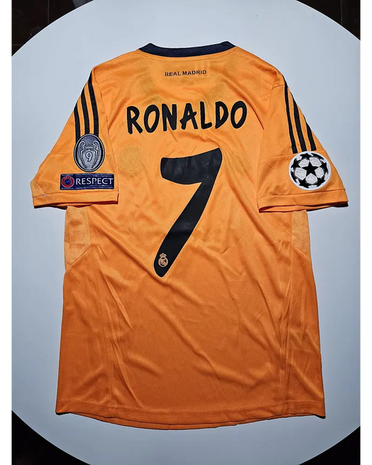 Cristiano Ronaldo #cr7 Real Madrid 2012/13 Away Orange Jersey Trikot