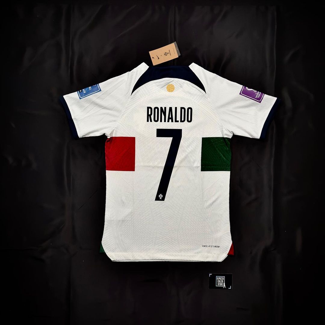 Cristiano Ronaldo Portugal 2022 World Cup Qatar Retro Jersey Trikot