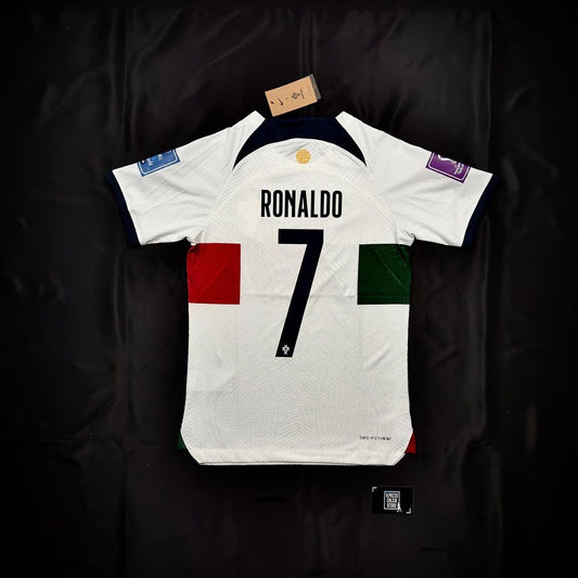 Cristiano Ronaldo Portugal 2022 World Cup Qatar Retro Jersey Trikot