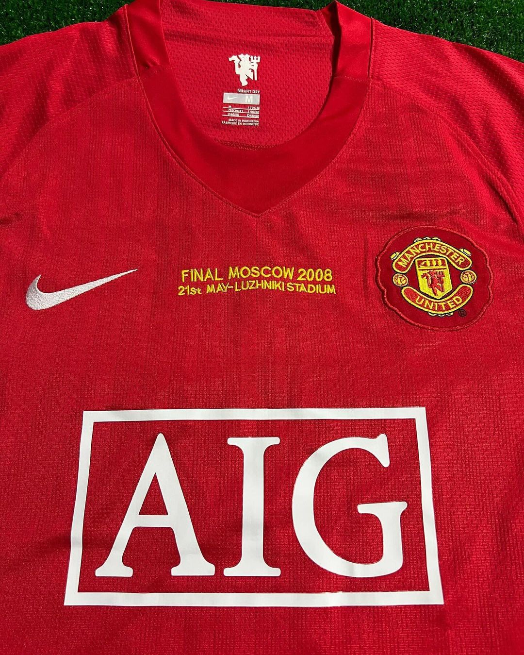 Cristiano Ronaldo CR7 Manchester United Champions League Final Moscow 2008 Retro Red Football Shirt