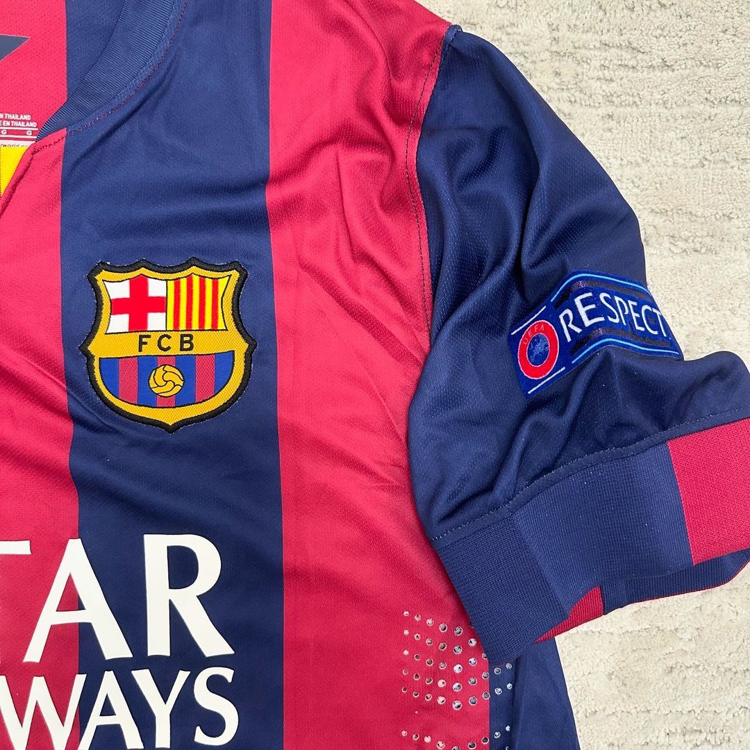 Neymar JR. Barcelona 2014/15 Champions League Retro Jersey