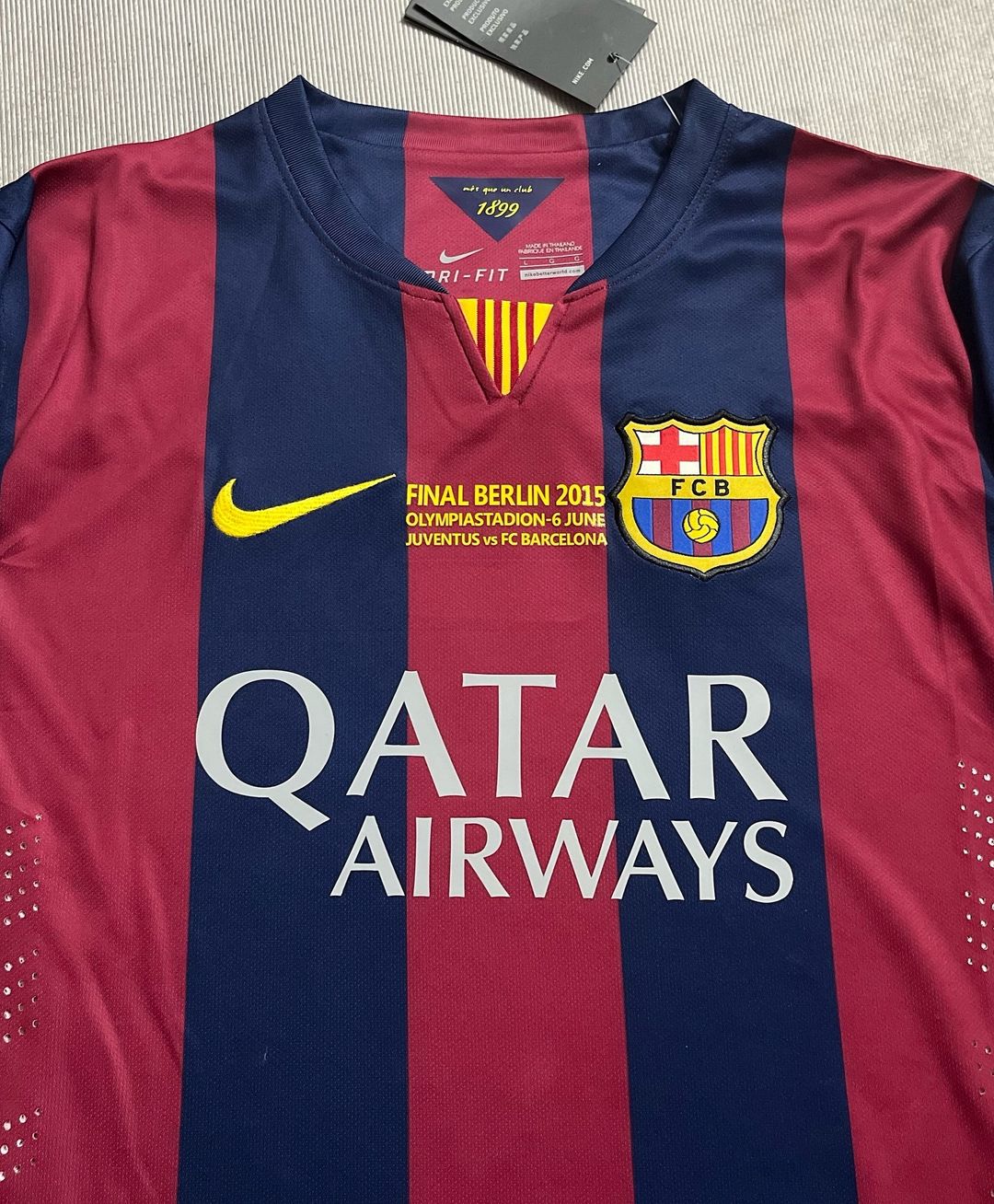 Lionel Messi Barcelona 2015 Final Berlin Champions League Jersey Trikot