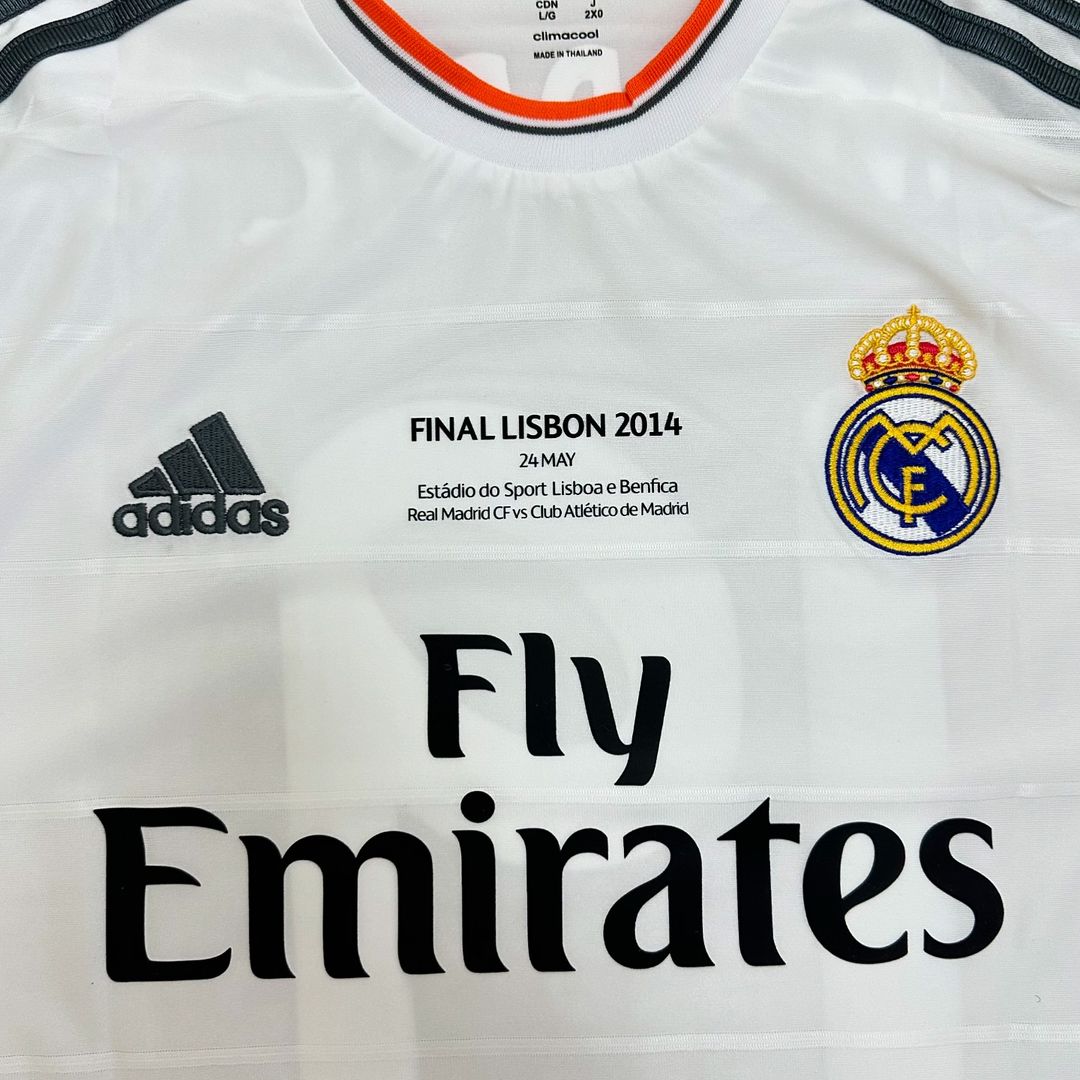 Cristiano Ronaldo Real Madrid 2014 Champion League Final Lisbon Retro Jersey Trikot