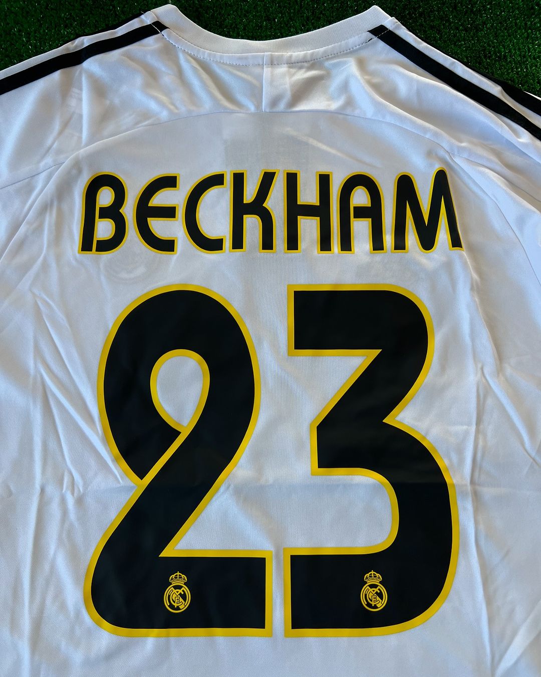 David Beckham Real Madrid 2003/04 White Retro Jersey