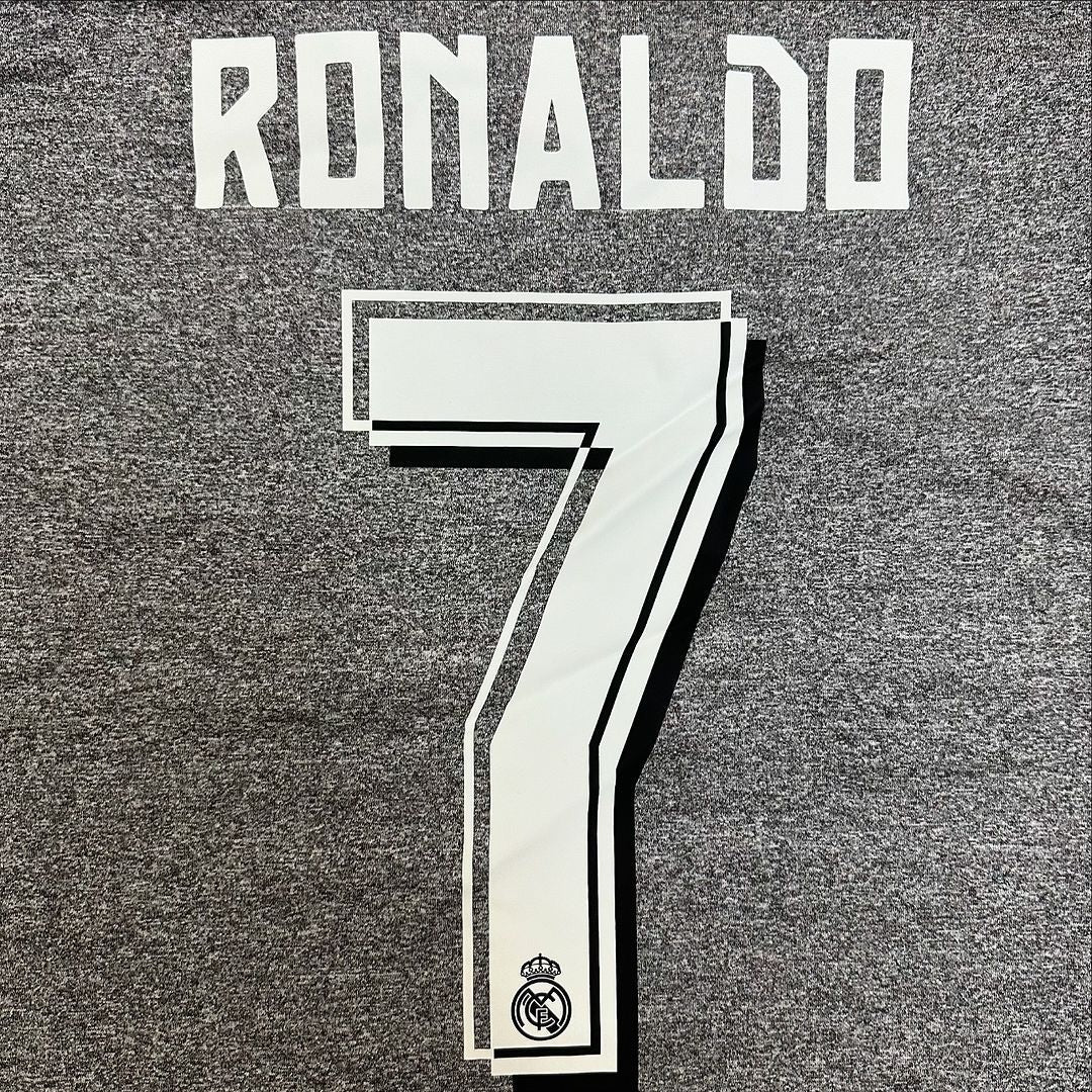 Cristiano Ronaldo Real Madrid 2015 2016 Grey Retro Jersey