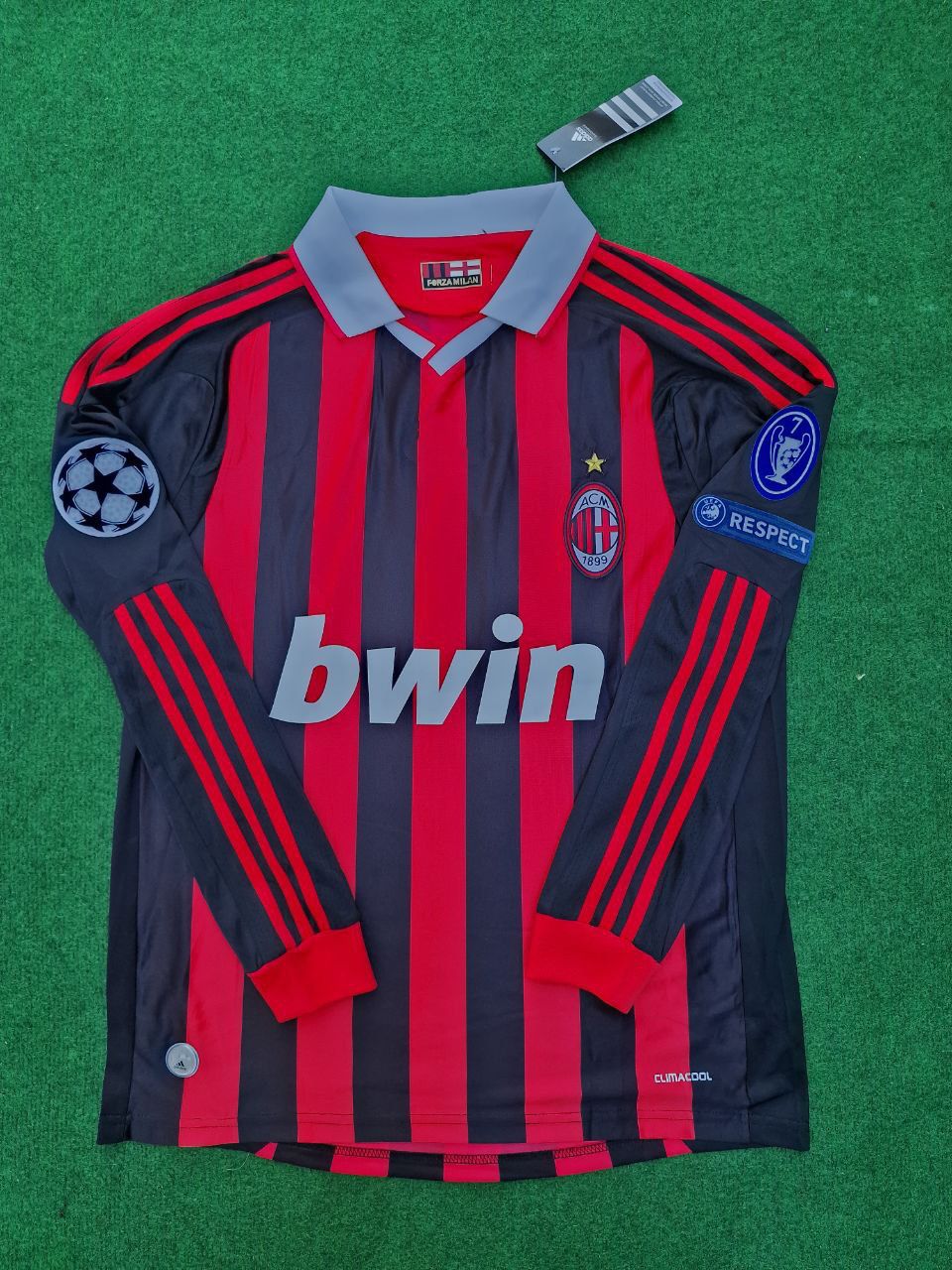 Ronaldinho Milan Retro Champions League Long Sleeve Jersey