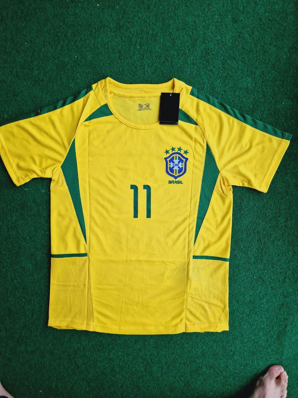 Ronaldinho Brazil  Retro Short Sleeve Jersey