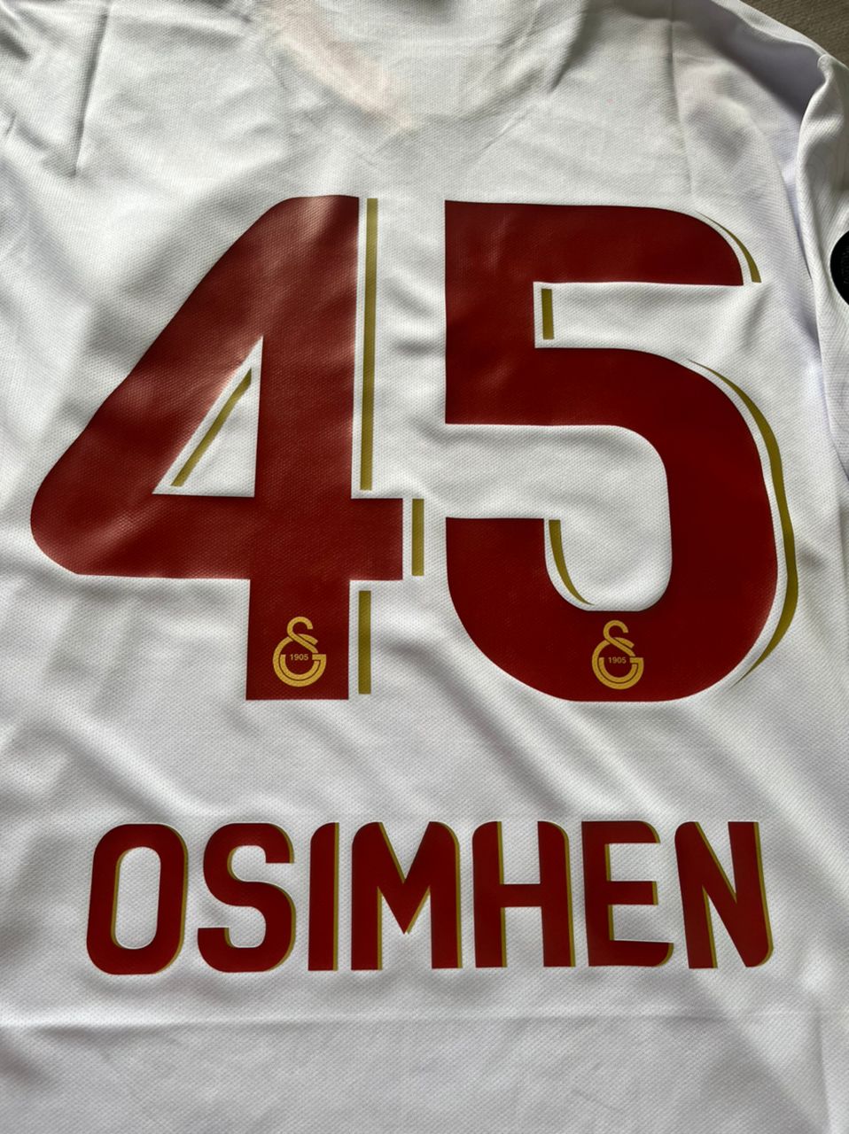 Galatasaray Osimhen UEFA Patch Yeni Sezon Beyaz White 2025 Season Trikot Forma