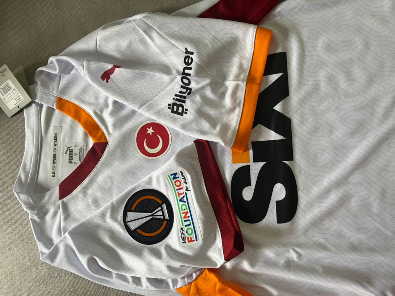 Galatasaray Osimhen UEFA Patch Yeni Sezon Beyaz White 2025 Season Trikot Forma