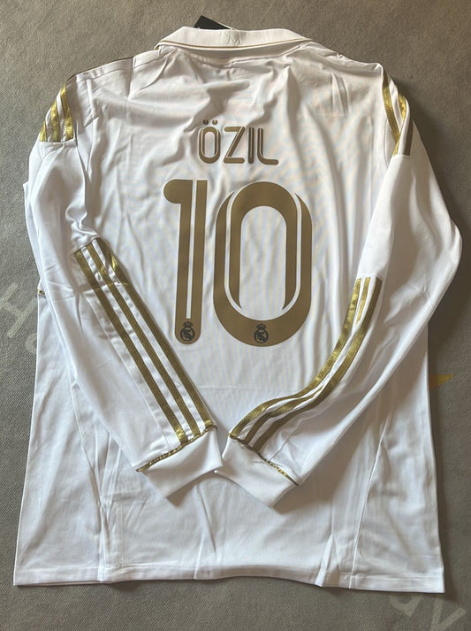 Mesut Ozil Real Madrid 2011/12 Home Jersey - Long Sleeves Retro Player Edition