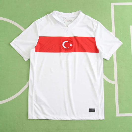 Turkey Turkiye Beyaz Euro 2024 Home White Jersey Trikot