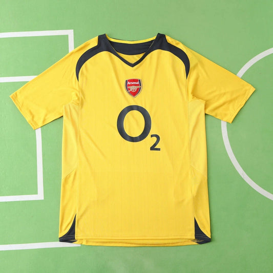 Arsenal 2004 2005 Yellow Retro Away Jersey