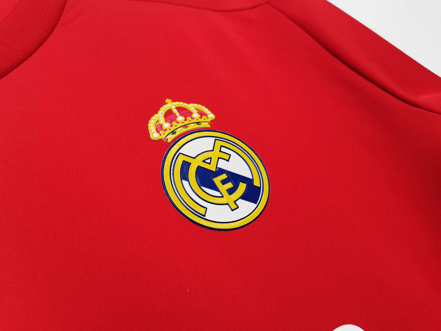 Real Madrid 2011/12 Away Red Long-Sleeved Retro Football Jersey