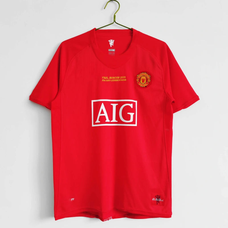 Manchester United 2007/08 Home Champions League Final Retro Football Jersey