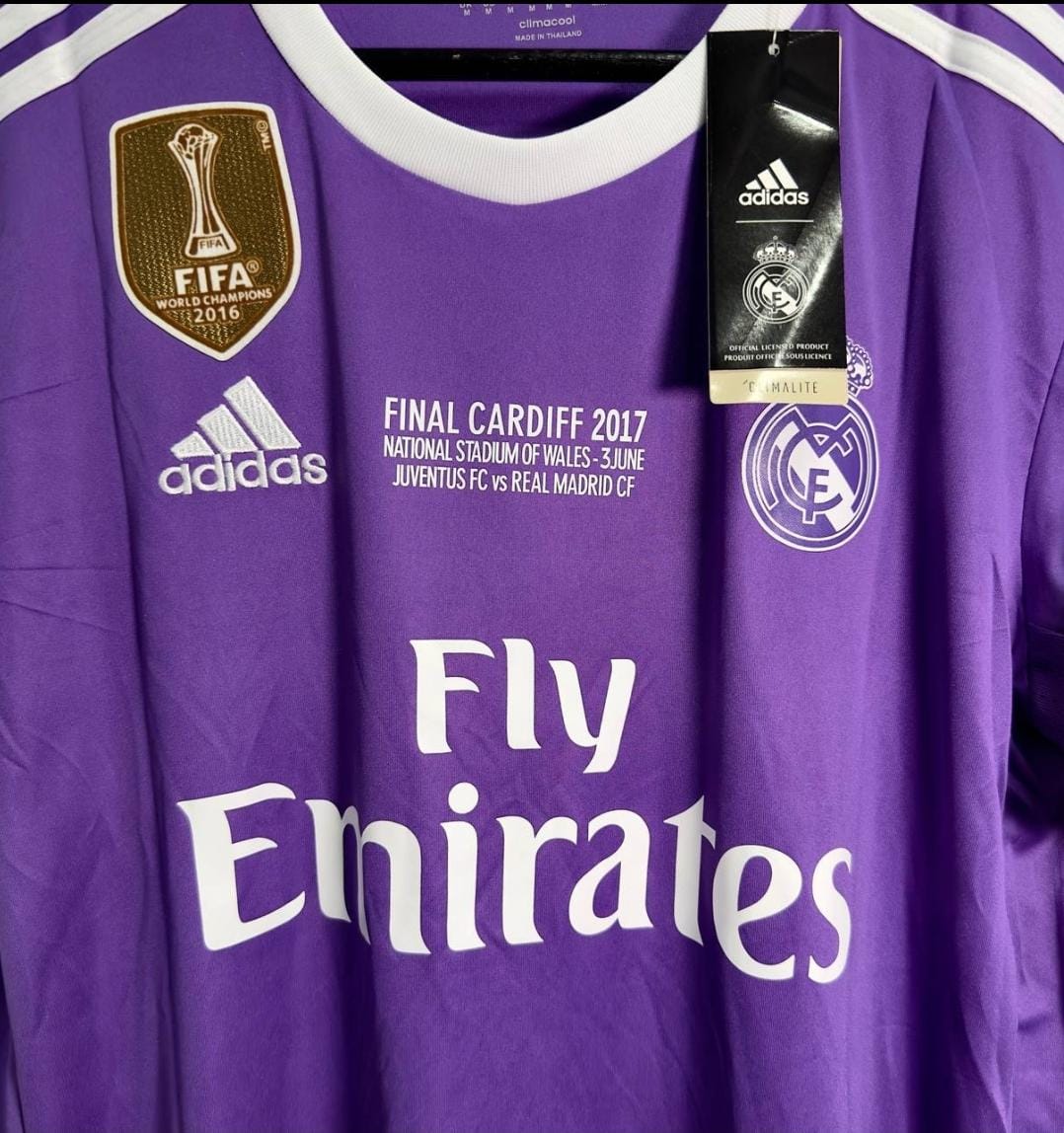 Cristiano Ronaldo Real Madrid Purple Retro Short Sleeve Jersey Trikot