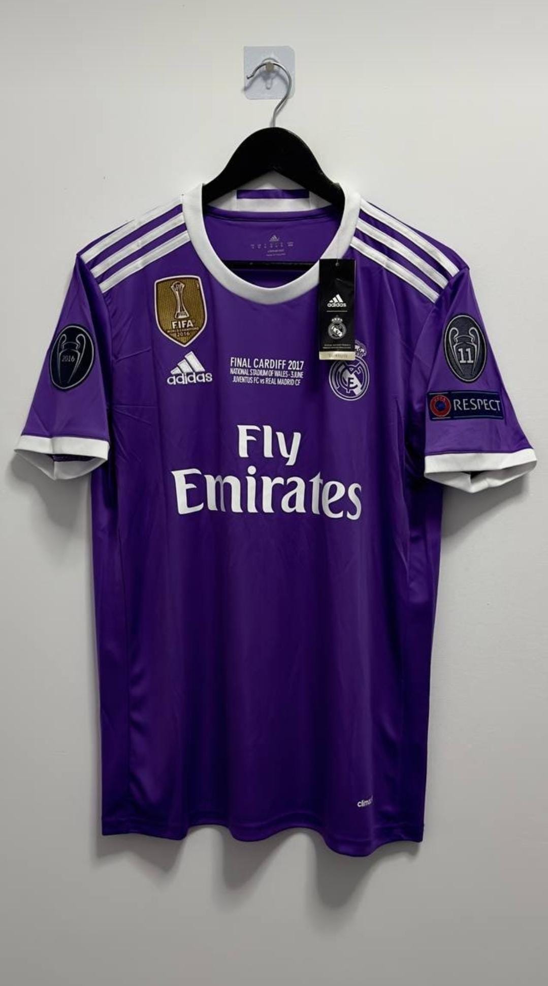 Cristiano Ronaldo Real Madrid Purple Retro Short Sleeve Jersey Trikot