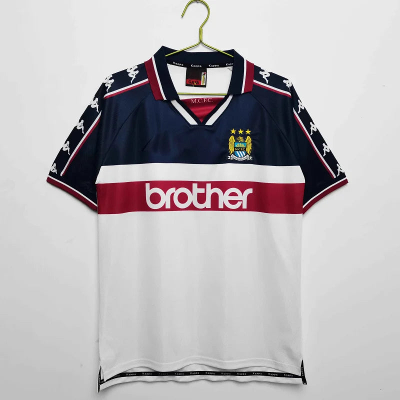 Manchester City 97-98 season Home Retro Football Jersey