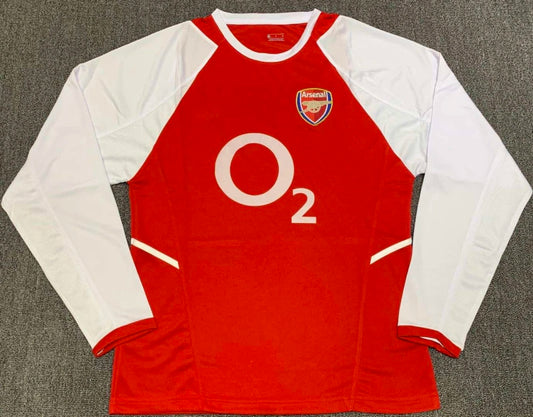 Arsenal Home 2002 2003 Long sleeve Retro Football Jersey