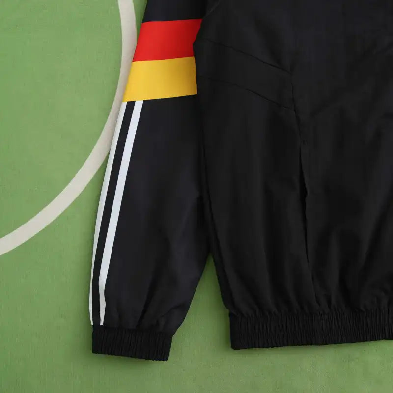 Deutschland  schwarzer Trainingsanzug langarmiger Regenmantel germany custom coat Germany Tracksıit