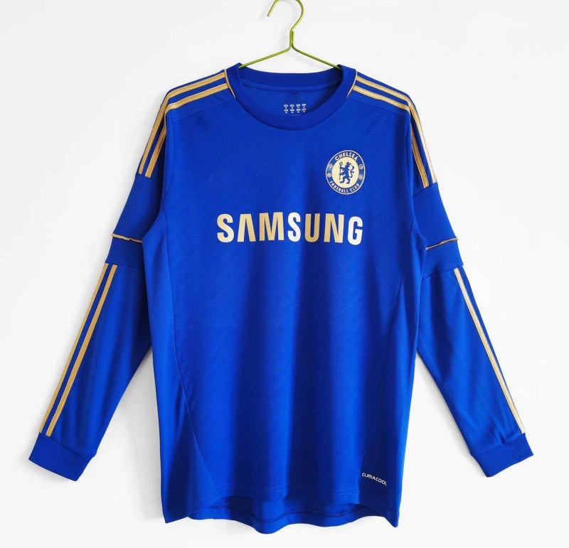 Chelsea 2012 13 season  Long Sleeve  Retro Football Jersey