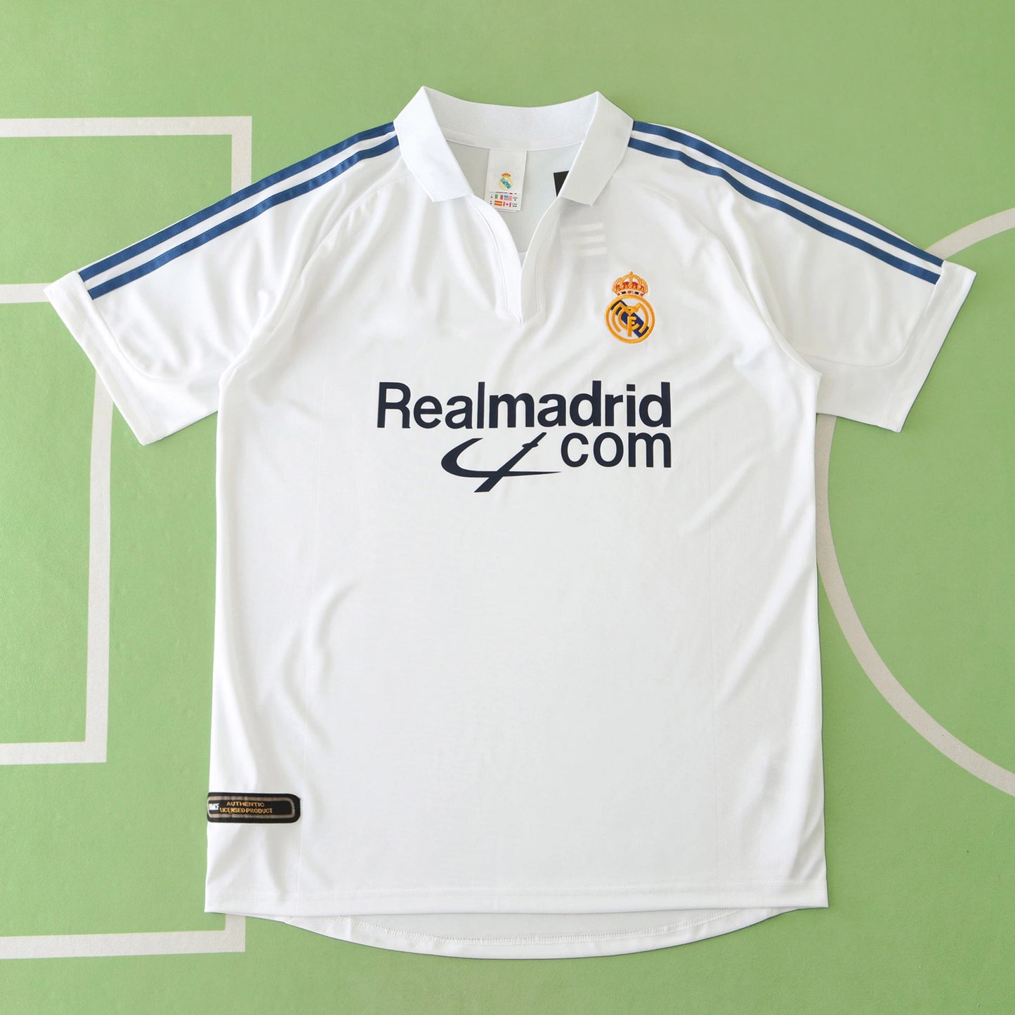 Real Madrid 2001/02 Home White Jersey - Retro Edition